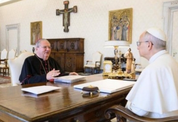 Bispo Dom Fernando Rifan se reúne com o Papa Leão em audiência