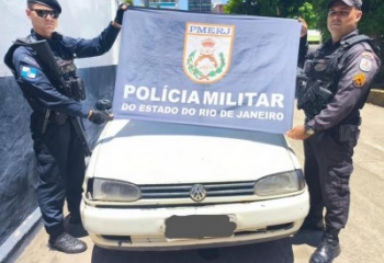 Carro com registro de furto é recuperado pela PM em Campos 