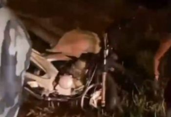 Acidente na BR 101 deixa motociclista ferido, em Campos