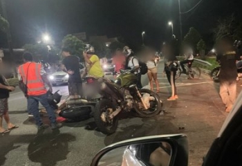 Colisão entre duas motos deixa três feridos na BR-101 em Campos