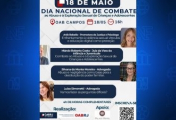 OAB promove evento em Campos sobre combate ao abuso infantil