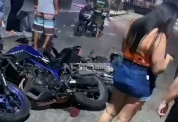 Colisão entre motos deixa homem em estado grave, em Campos