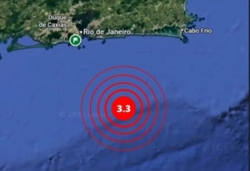 Tremor de magnitude 3,3 é registrado no litoral do RJ