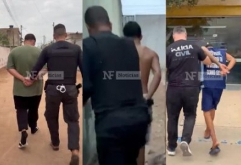 Criminosos são presos durante operação para combater o tráfico em SFI 