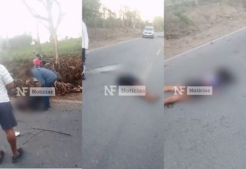Dois homens e uma mulher ficam feridos em grave acidente de moto em Campos 