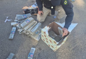 Ao abrir o &ldquo;presente&rdquo;, PRF encontra mais de 20 kg de drogas na BR 101, em Campos
