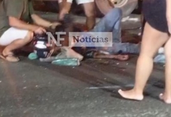 Grave acidente entre carro e moto deixa homem ferido na BR-101, em Campos