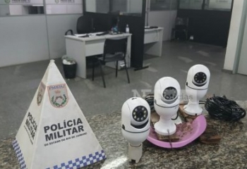 Facção usava câmeras para monitorar viaturas da PM em Campos; 3 foram apreendidas
