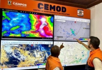 Prefeitura de Campos e CEMOD reforçam monitoramento diante de previsão de chuva