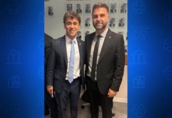 Eleito deputado federal, Wladimir Garotinho cumpre agenda com a cúpula do PL em Brasília