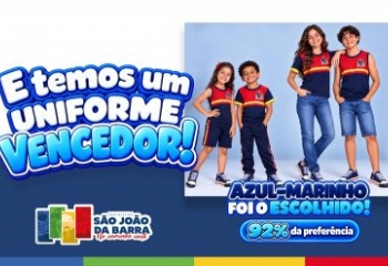 Com quase 3 mil votos, população escolhe uniforme escolar de SJB