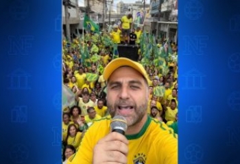 Ex-prefeito Wladimir lidera ato em apoio a Flávio Bolsonaro em Campos