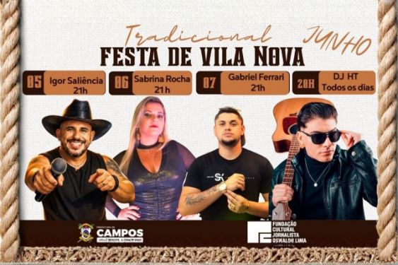 Festa de Vila Nova promete movimentar o interior de Campos