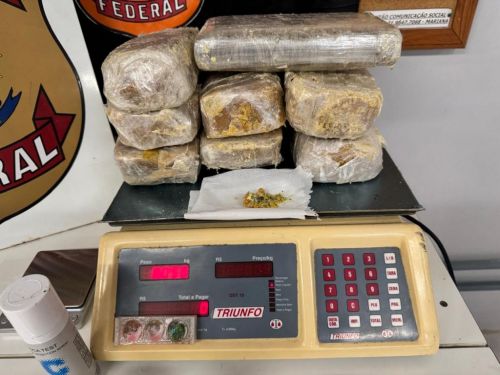 PF e PRF prendem homem com cerca de 10 kg de cocaína 