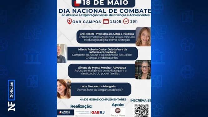 OAB promove evento em Campos sobre combate ao abuso infantil