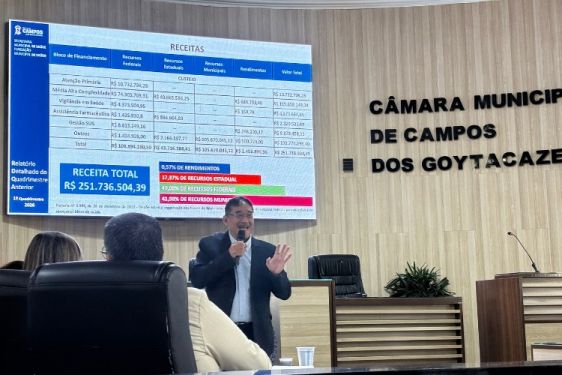 Saúde apresenta prestação de contas na Câmara e alerta para aumento de acidente em Campos