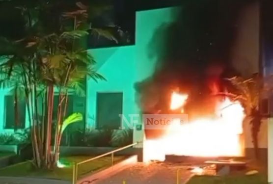 Criminosos incendeiam empresa de abastecimento de água em Pádua