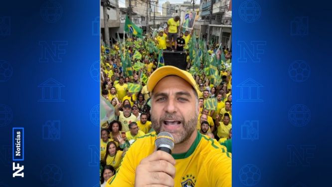 Ex-prefeito Wladimir lidera ato em apoio a Flávio Bolsonaro em Campos
