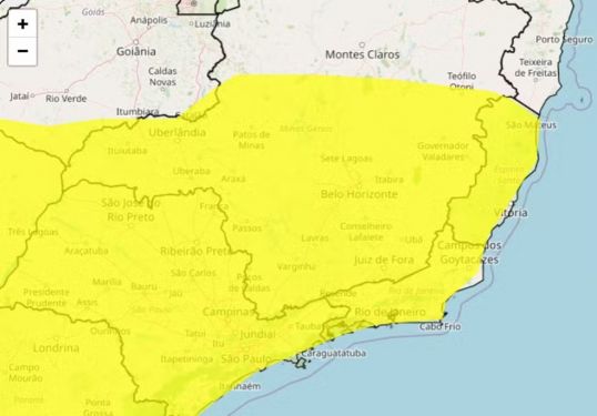 Inmet alerta para temporal e ventos fortes para o Norte Fluminense