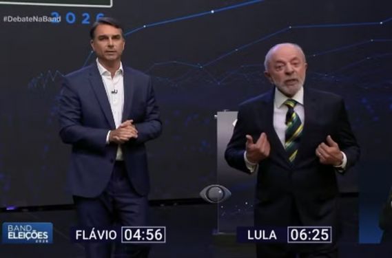 TV Globo define regras de debate entre Flávio e Lula a dois dias da votação; confira
